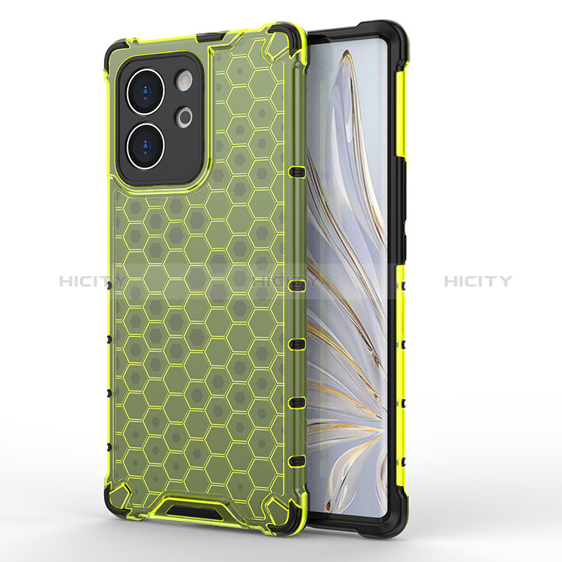 Coque Rebord Contour Silicone et Vitre Transparente Housse Etui 360 Degres AM1 pour Huawei Honor 80 SE 5G Vert Plus