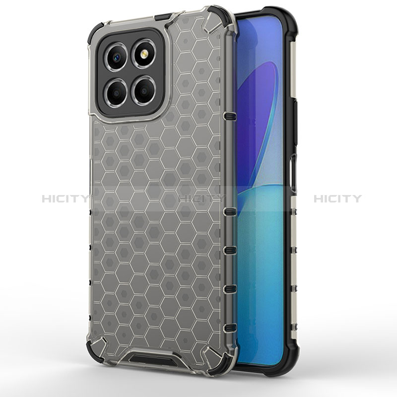 Coque Rebord Contour Silicone et Vitre Transparente Housse Etui 360 Degres AM1 pour Huawei Honor X8a 5G Noir Plus