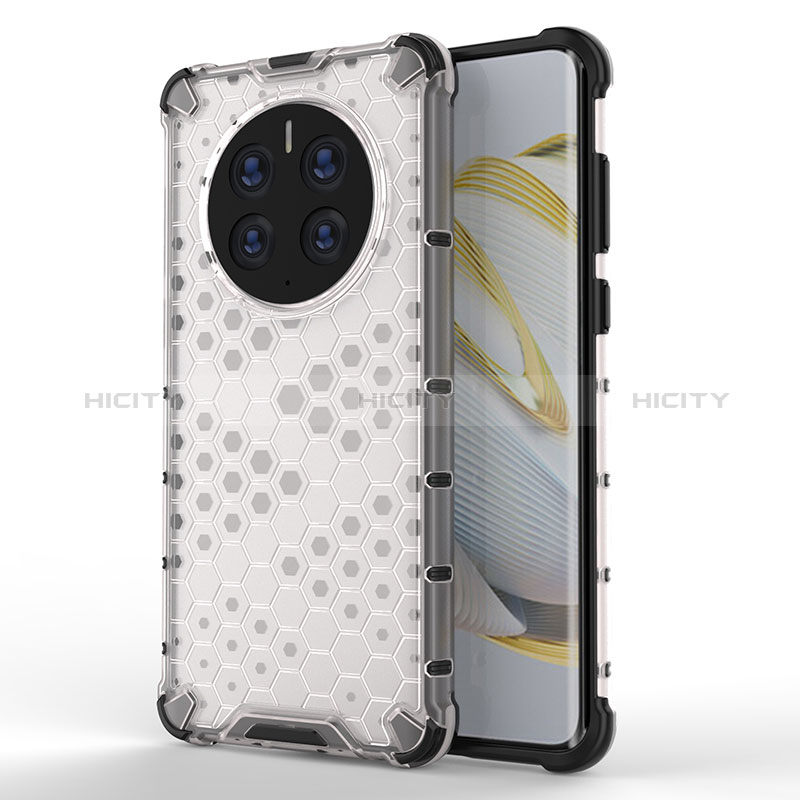 Coque Rebord Contour Silicone et Vitre Transparente Housse Etui 360 Degres AM1 pour Huawei Mate 50 Pro Plus