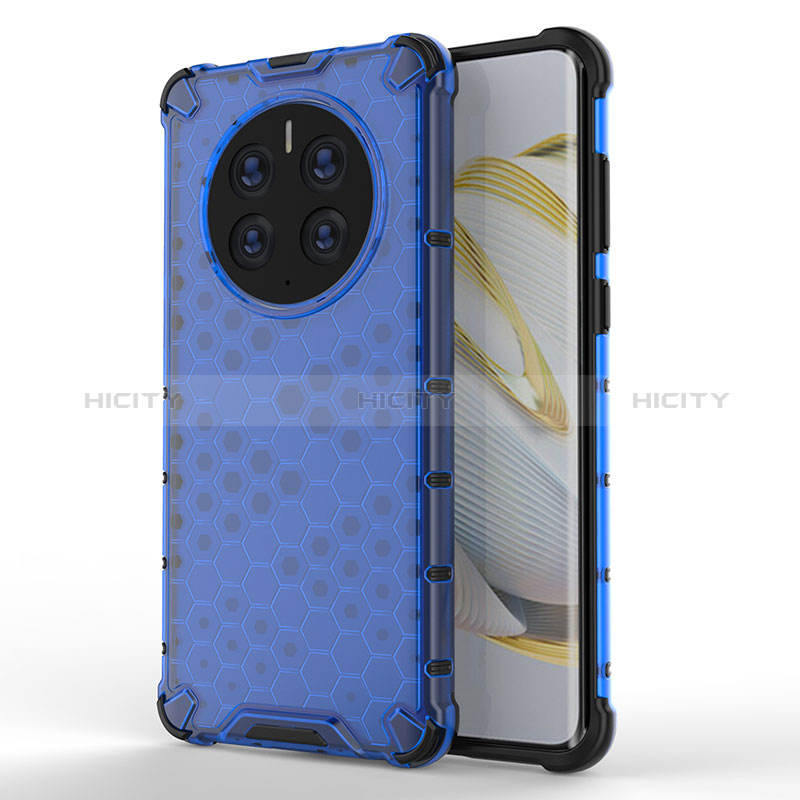 Coque Rebord Contour Silicone et Vitre Transparente Housse Etui 360 Degres AM1 pour Huawei Mate 50 Pro Plus