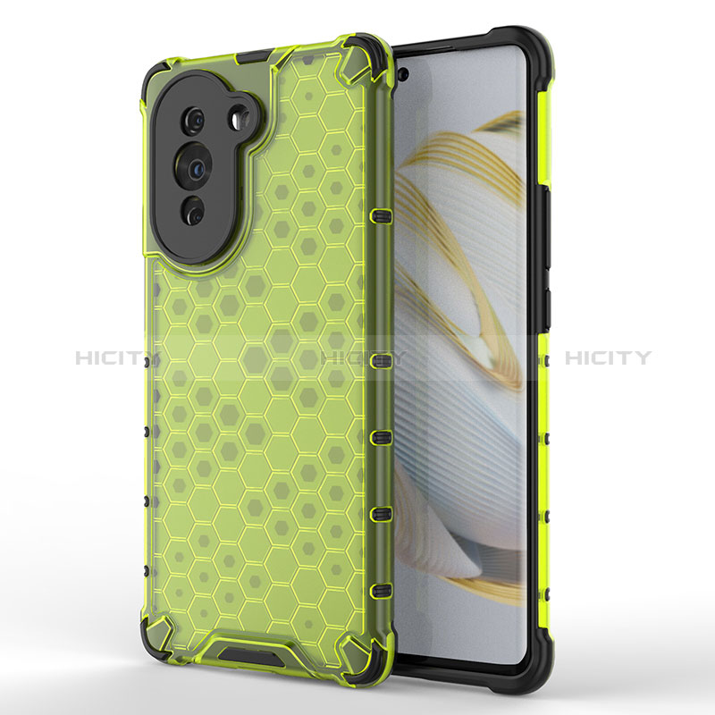 Coque Rebord Contour Silicone et Vitre Transparente Housse Etui 360 Degres AM1 pour Huawei Nova 10 Vert Plus