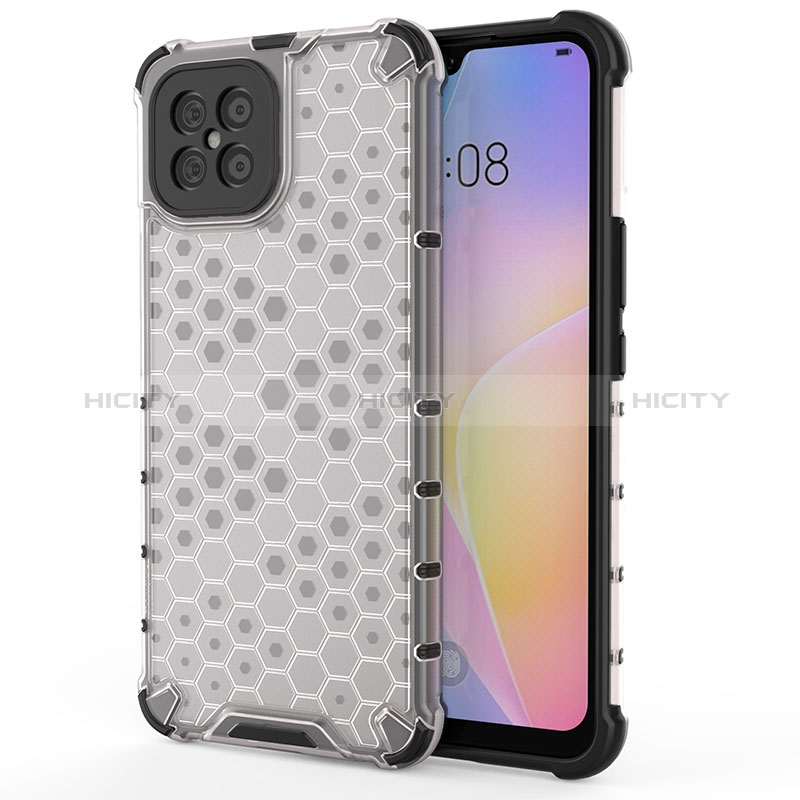 Coque Rebord Contour Silicone et Vitre Transparente Housse Etui 360 Degres AM1 pour Huawei Nova 8 SE 4G Blanc Plus