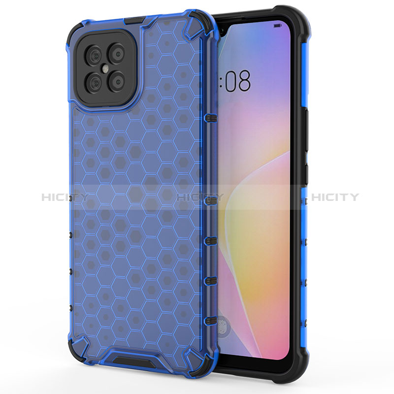 Coque Rebord Contour Silicone et Vitre Transparente Housse Etui 360 Degres AM1 pour Huawei Nova 8 SE 4G Bleu Plus