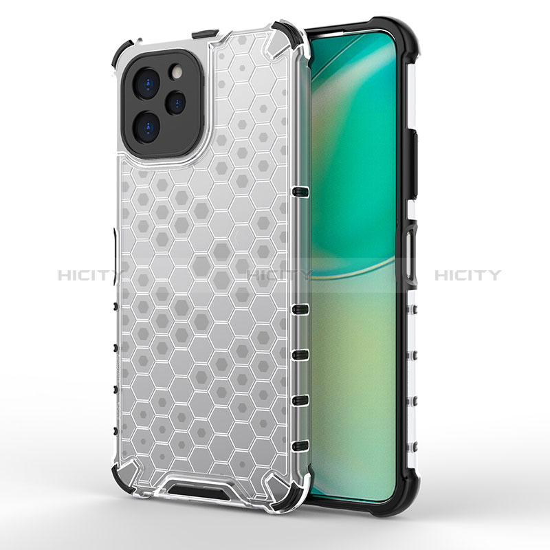 Coque Rebord Contour Silicone et Vitre Transparente Housse Etui 360 Degres AM1 pour Huawei Nova Y61 Plus