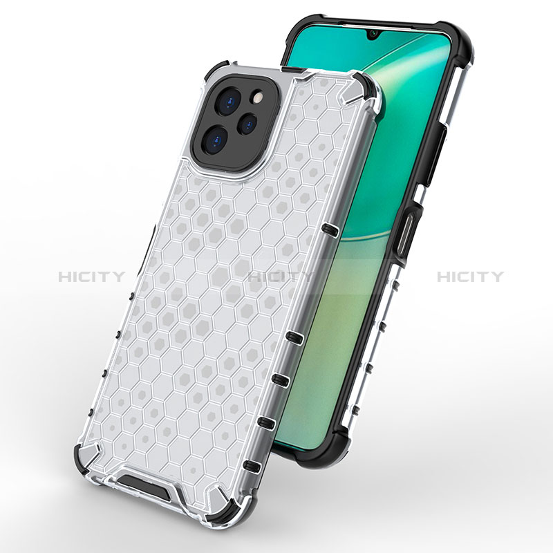 Coque Rebord Contour Silicone et Vitre Transparente Housse Etui 360 Degres AM1 pour Huawei Nova Y61 Plus