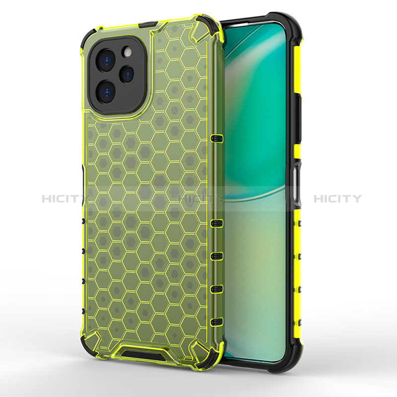 Coque Rebord Contour Silicone et Vitre Transparente Housse Etui 360 Degres AM1 pour Huawei Nova Y61 Vert Plus