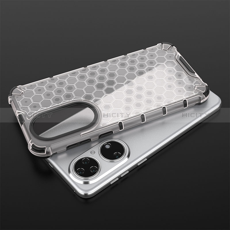 Coque Rebord Contour Silicone et Vitre Transparente Housse Etui 360 Degres AM1 pour Huawei P50 Plus