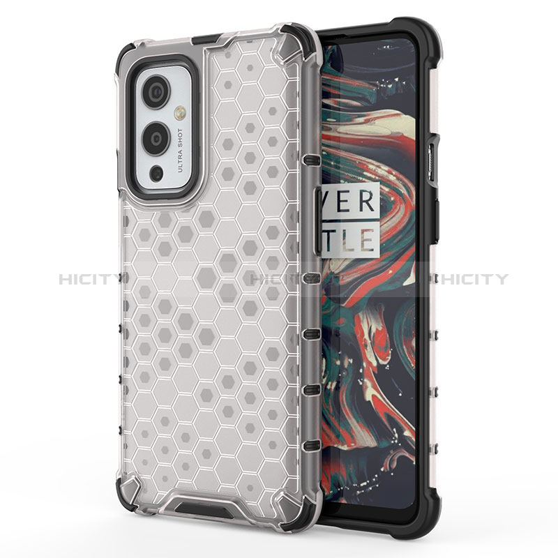 Coque Rebord Contour Silicone et Vitre Transparente Housse Etui 360 Degres AM1 pour OnePlus 9 5G Plus