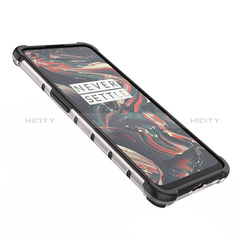 Coque Rebord Contour Silicone et Vitre Transparente Housse Etui 360 Degres AM1 pour OnePlus 9 5G Plus