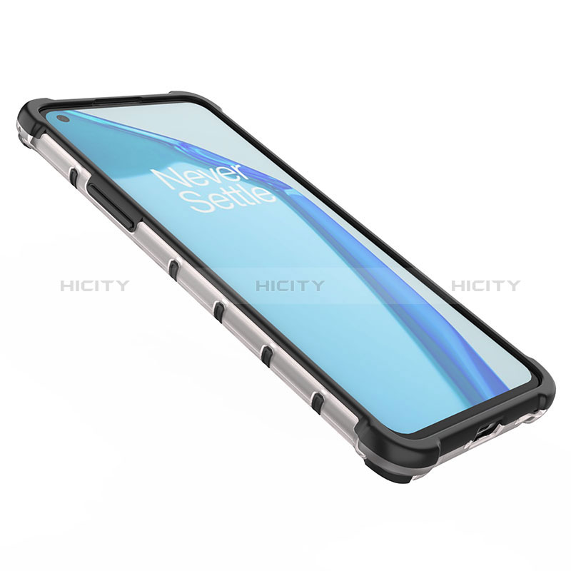 Coque Rebord Contour Silicone et Vitre Transparente Housse Etui 360 Degres AM1 pour OnePlus 9R 5G Plus