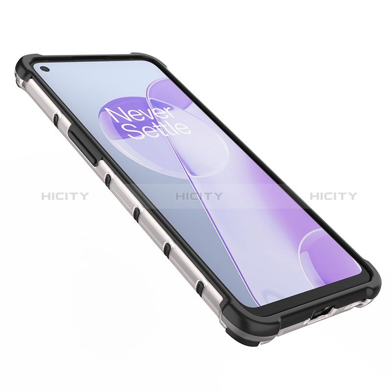 Coque Rebord Contour Silicone et Vitre Transparente Housse Etui 360 Degres AM1 pour OnePlus 9RT 5G Plus