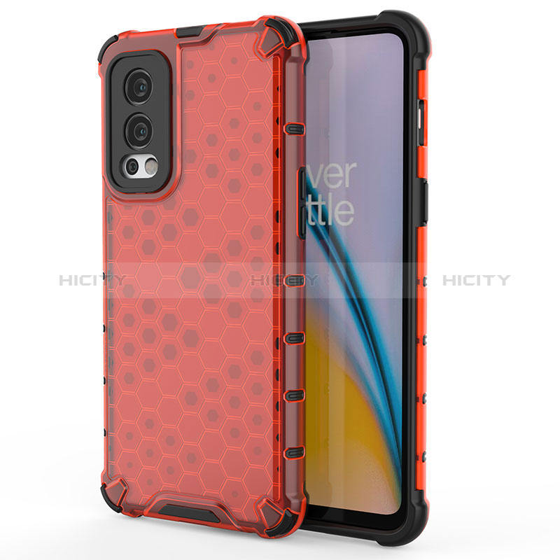 Coque Rebord Contour Silicone et Vitre Transparente Housse Etui 360 Degres AM1 pour OnePlus Nord 2 5G Plus