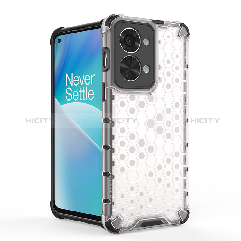 Coque Rebord Contour Silicone et Vitre Transparente Housse Etui 360 Degres AM1 pour OnePlus Nord 2T 5G Plus