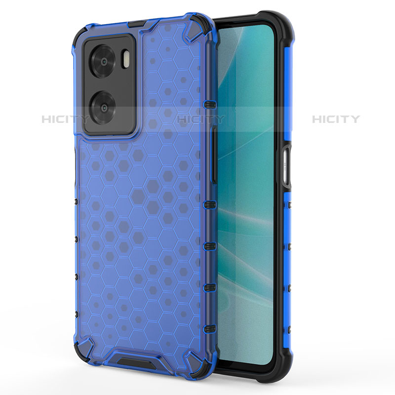 Coque Rebord Contour Silicone et Vitre Transparente Housse Etui 360 Degres AM1 pour OnePlus Nord N20 SE Bleu Plus