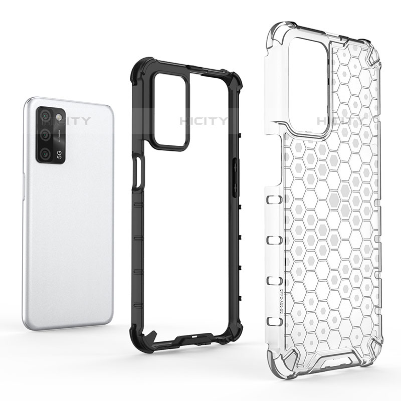 Coque Rebord Contour Silicone et Vitre Transparente Housse Etui 360 Degres AM1 pour Oppo A55 5G Plus