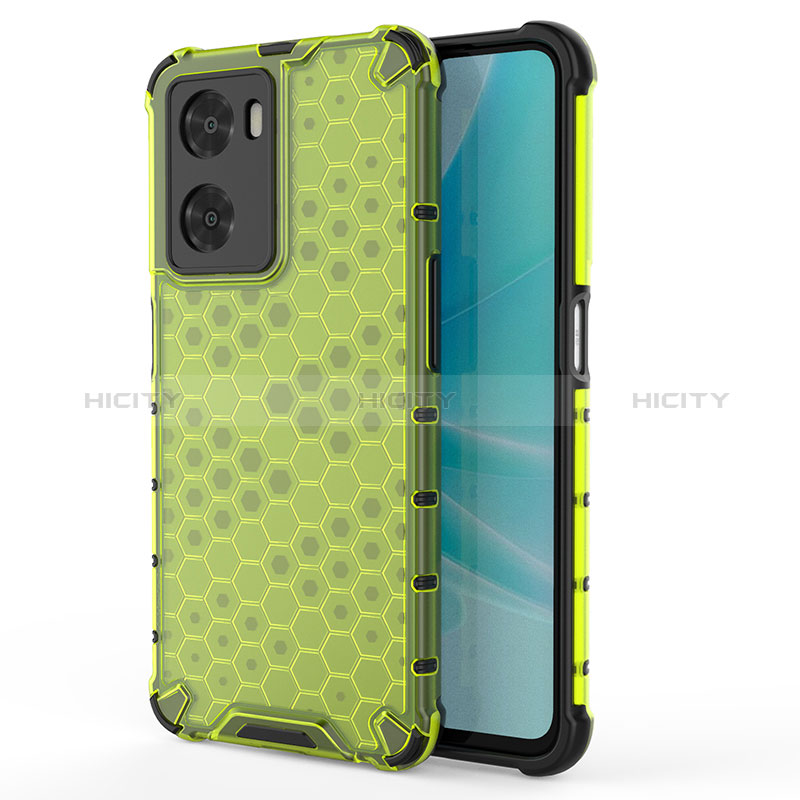 Coque Rebord Contour Silicone et Vitre Transparente Housse Etui 360 Degres AM1 pour Oppo A57 4G Vert Plus