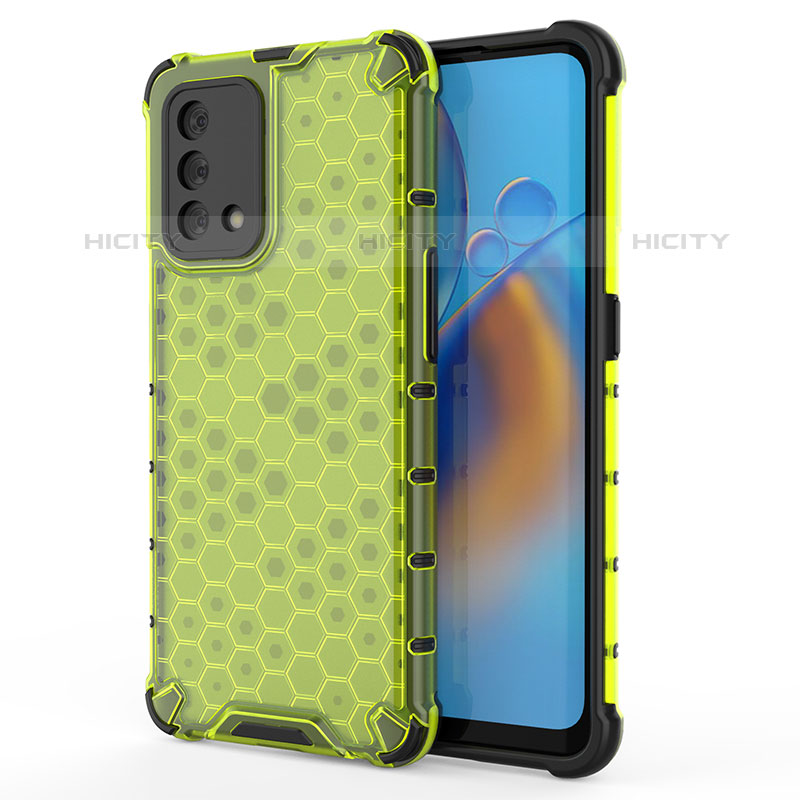 Coque Rebord Contour Silicone et Vitre Transparente Housse Etui 360 Degres AM1 pour Oppo A74 4G Vert Plus