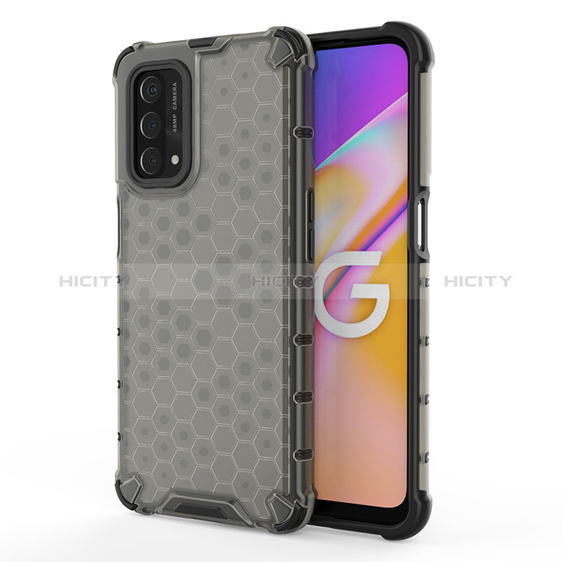 Coque Rebord Contour Silicone et Vitre Transparente Housse Etui 360 Degres AM1 pour Oppo A74 5G Noir Plus