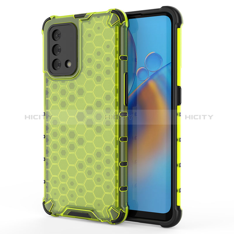 Coque Rebord Contour Silicone et Vitre Transparente Housse Etui 360 Degres AM1 pour Oppo A95 4G Vert Plus