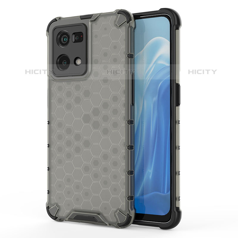 Coque Rebord Contour Silicone et Vitre Transparente Housse Etui 360 Degres AM1 pour Oppo F21 Pro 4G Noir Plus