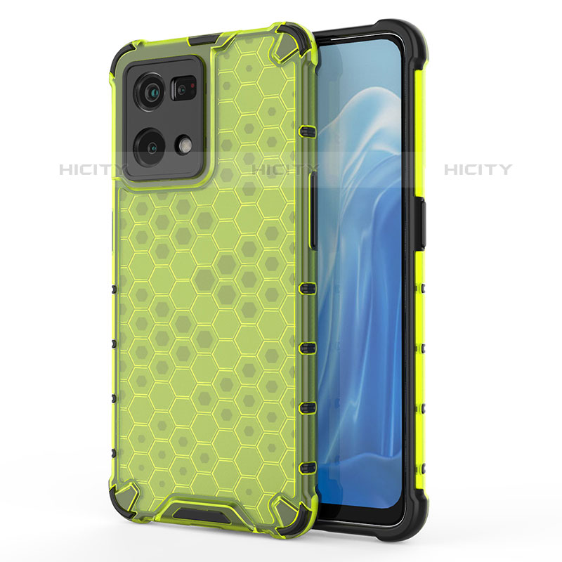 Coque Rebord Contour Silicone et Vitre Transparente Housse Etui 360 Degres AM1 pour Oppo F21 Pro 4G Vert Plus