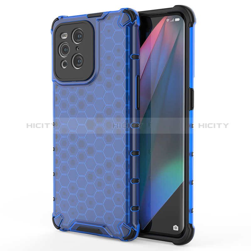 Coque Rebord Contour Silicone et Vitre Transparente Housse Etui 360 Degres AM1 pour Oppo Find X3 5G Plus