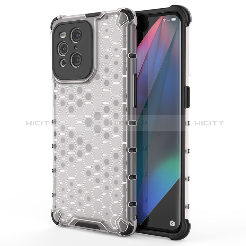 Coque Rebord Contour Silicone et Vitre Transparente Housse Etui 360 Degres AM1 pour Oppo Find X3 5G Plus