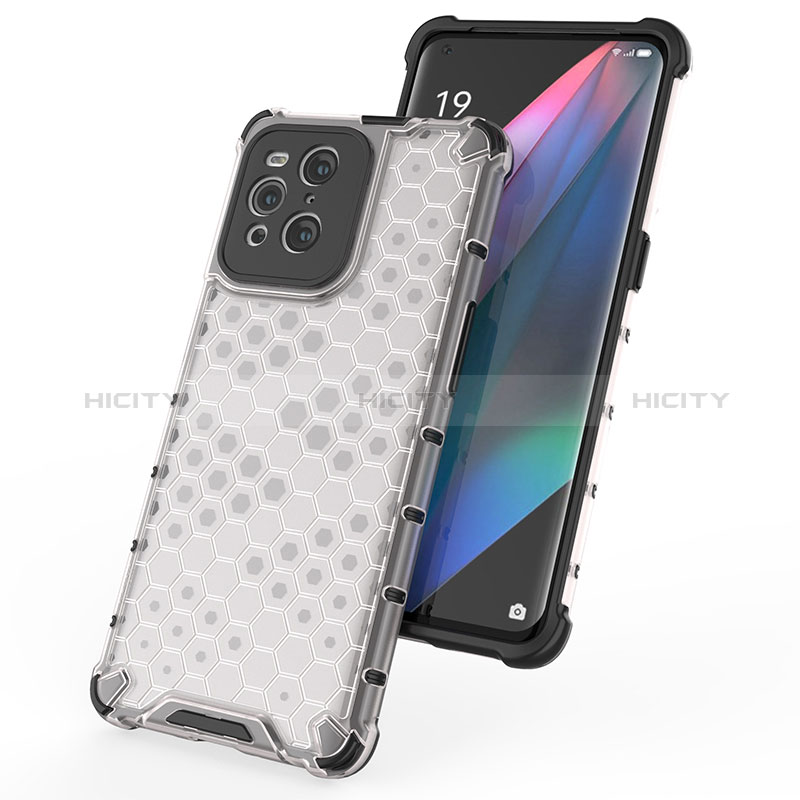 Coque Rebord Contour Silicone et Vitre Transparente Housse Etui 360 Degres AM1 pour Oppo Find X3 5G Plus