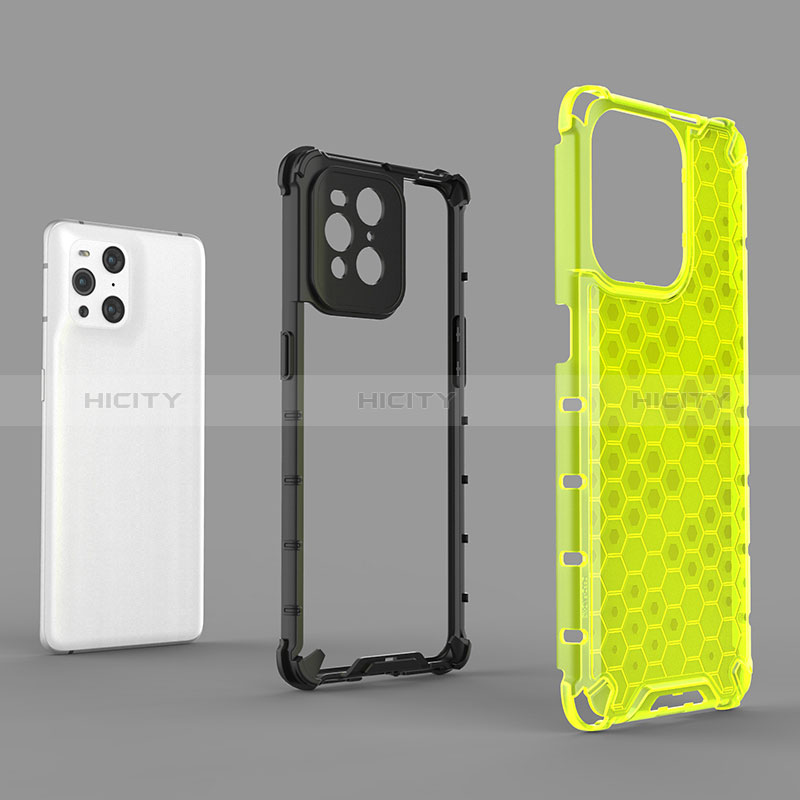 Coque Rebord Contour Silicone et Vitre Transparente Housse Etui 360 Degres AM1 pour Oppo Find X3 5G Plus