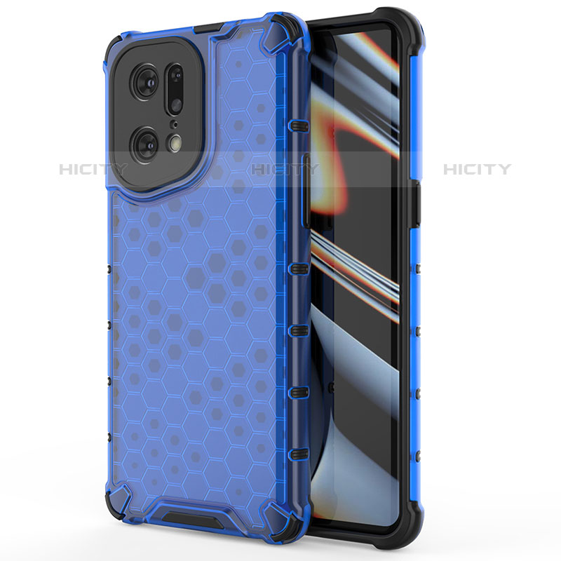 Coque Rebord Contour Silicone et Vitre Transparente Housse Etui 360 Degres AM1 pour Oppo Find X5 Pro 5G Plus