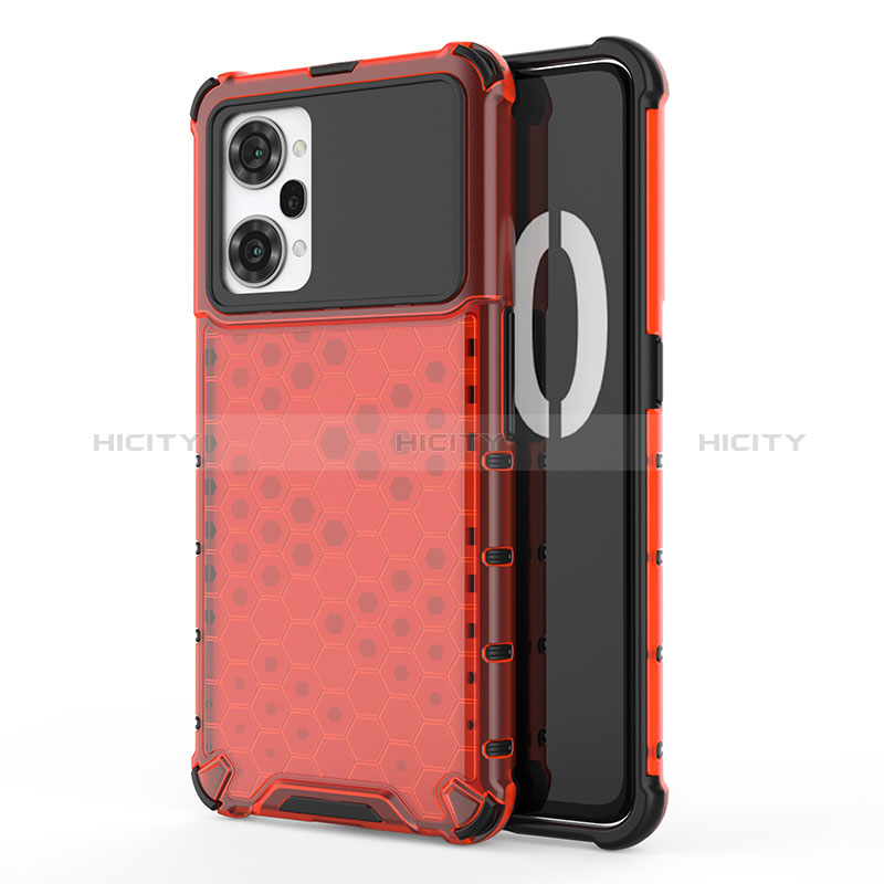 Coque Rebord Contour Silicone et Vitre Transparente Housse Etui 360 Degres AM1 pour Oppo K10 Pro 5G Rouge Plus