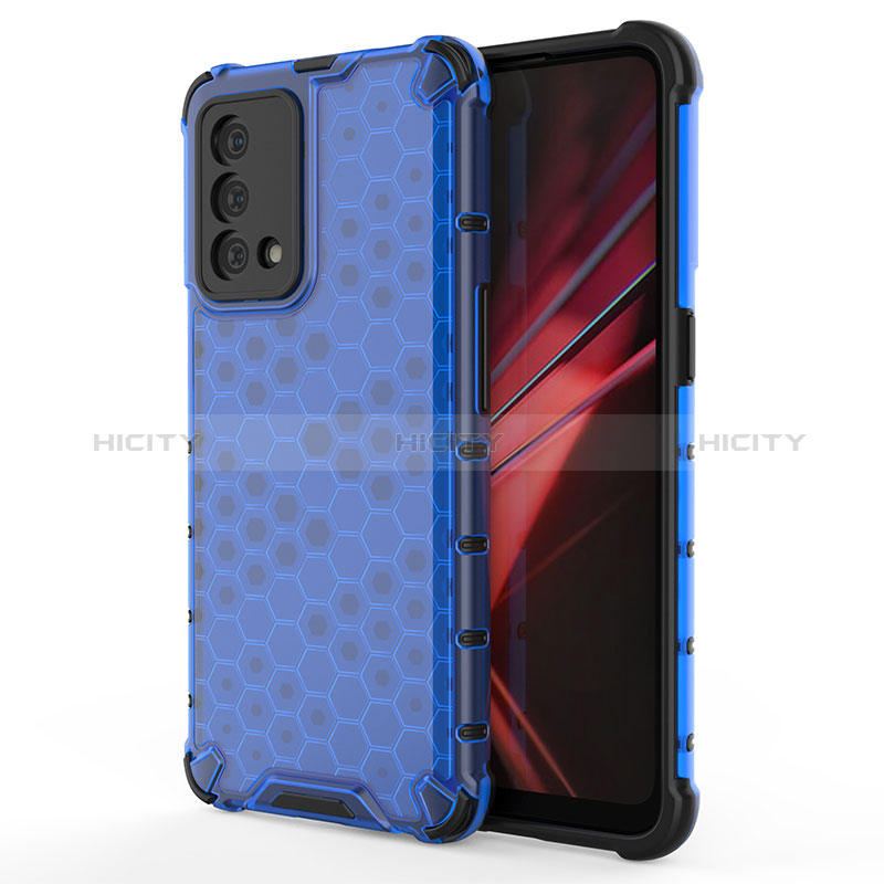 Coque Rebord Contour Silicone et Vitre Transparente Housse Etui 360 Degres AM1 pour Oppo K9 5G Bleu Plus