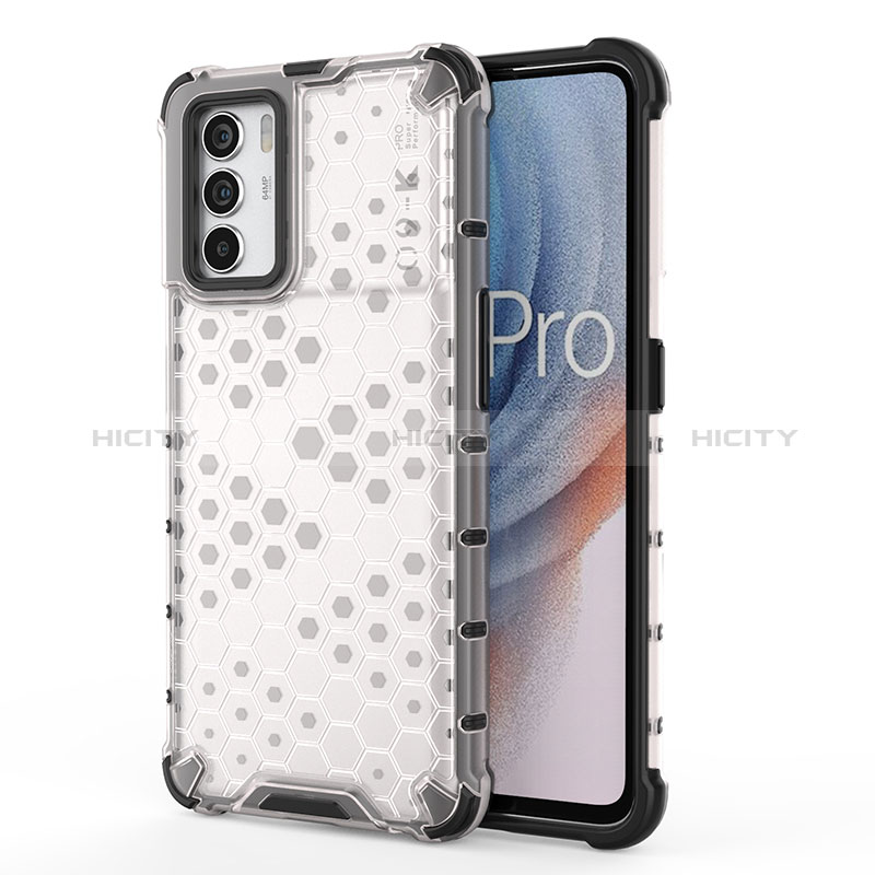 Coque Rebord Contour Silicone et Vitre Transparente Housse Etui 360 Degres AM1 pour Oppo K9 Pro 5G Blanc Plus