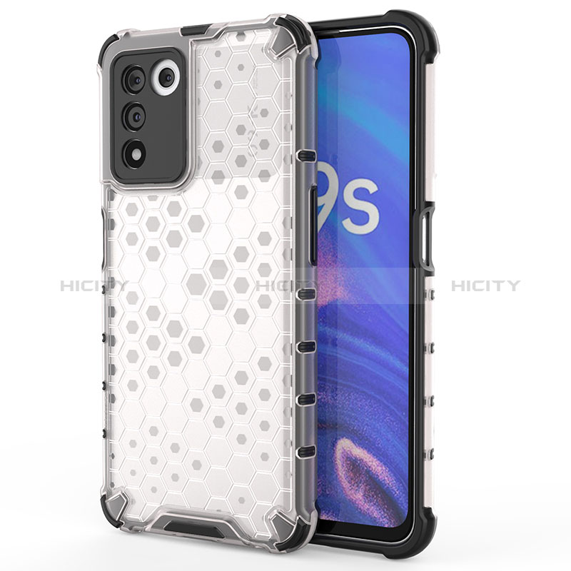 Coque Rebord Contour Silicone et Vitre Transparente Housse Etui 360 Degres AM1 pour Oppo K9S 5G Blanc Plus