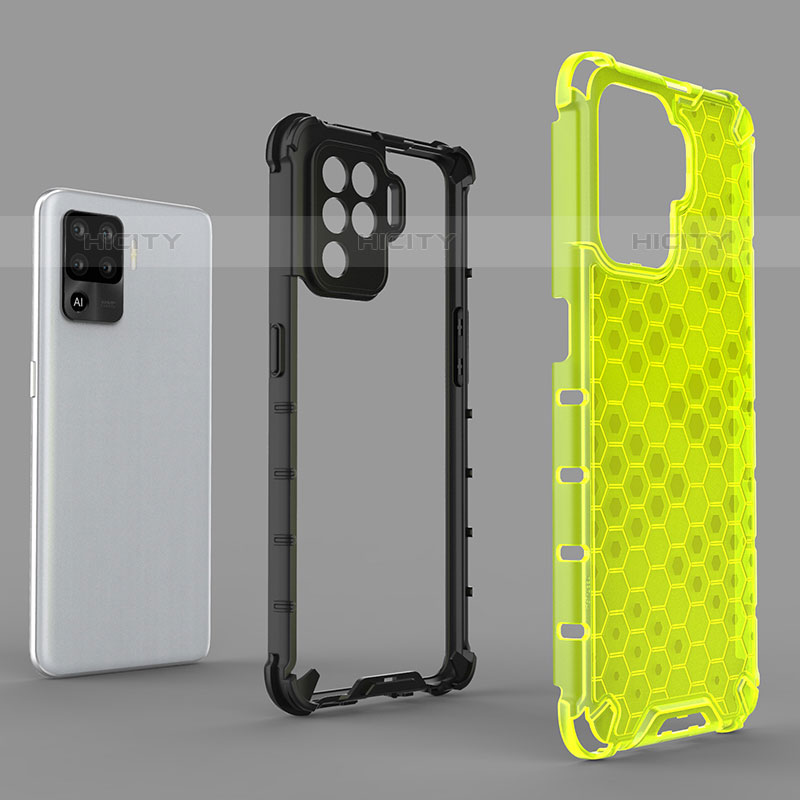 Coque Rebord Contour Silicone et Vitre Transparente Housse Etui 360 Degres AM1 pour Oppo Reno5 Lite Plus