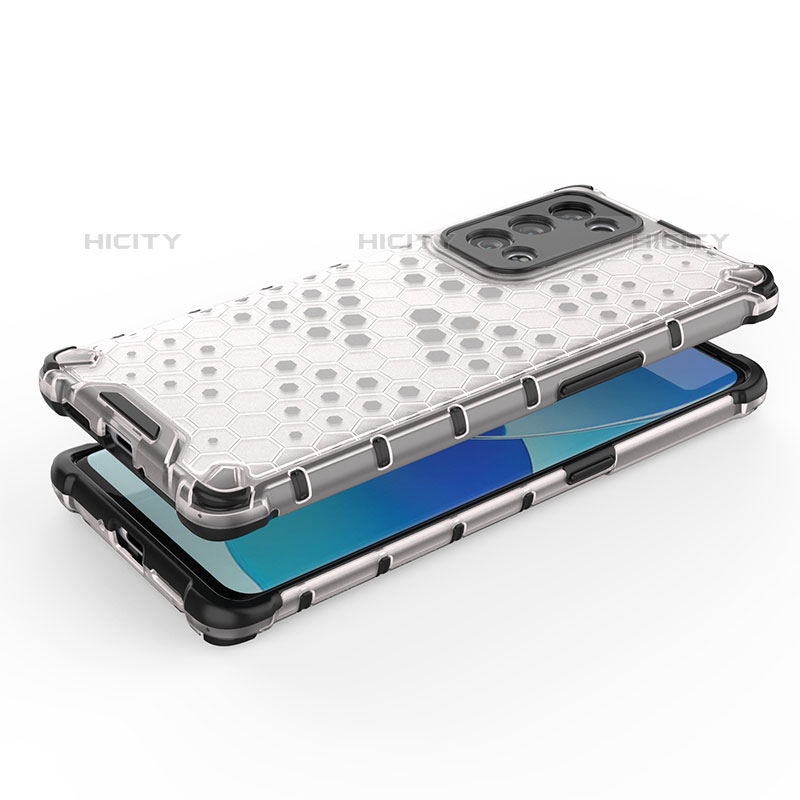 Coque Rebord Contour Silicone et Vitre Transparente Housse Etui 360 Degres AM1 pour Oppo Reno6 Pro 5G Plus