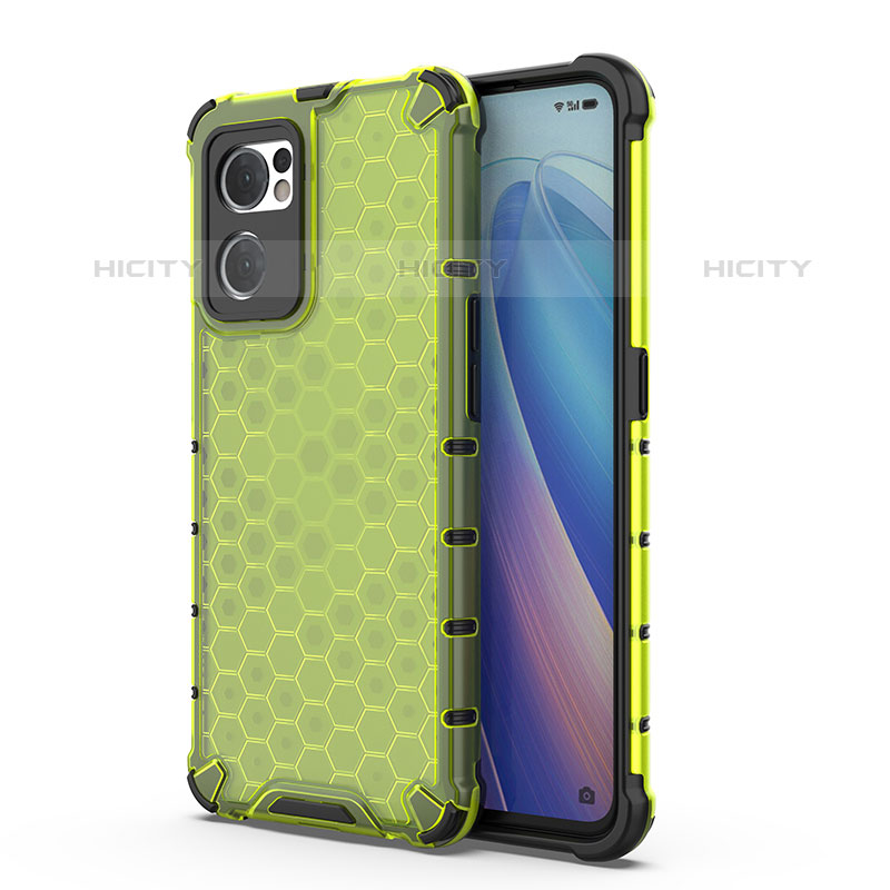 Coque Rebord Contour Silicone et Vitre Transparente Housse Etui 360 Degres AM1 pour Oppo Reno7 5G Vert Plus