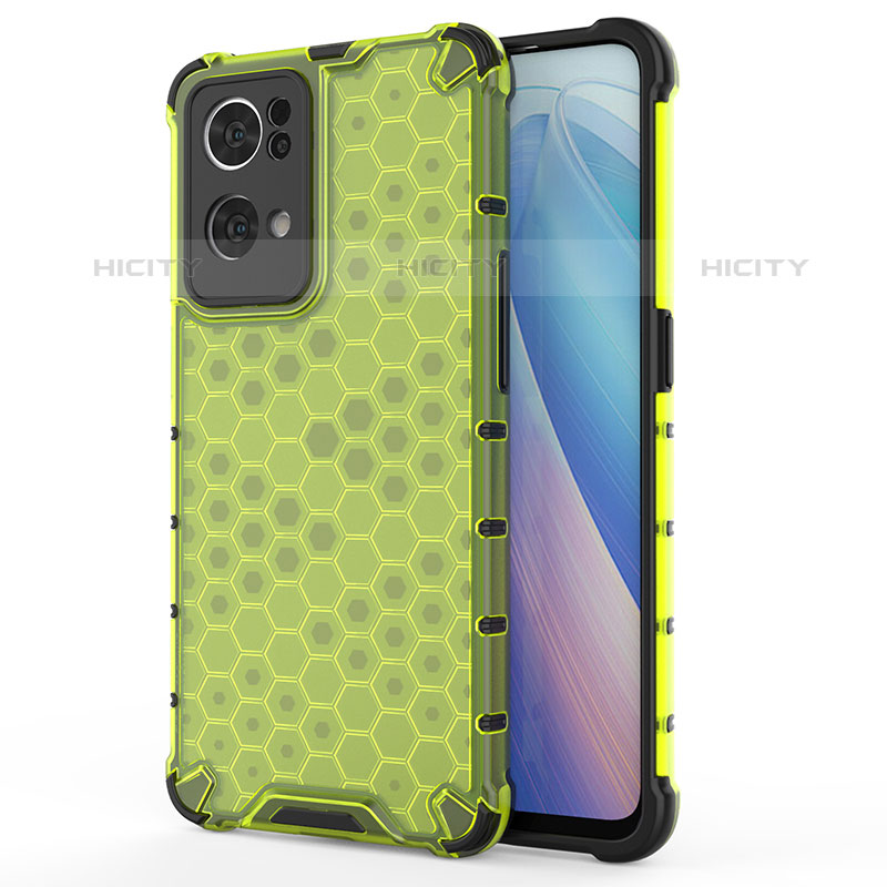 Coque Rebord Contour Silicone et Vitre Transparente Housse Etui 360 Degres AM1 pour Oppo Reno7 Pro 5G Vert Plus