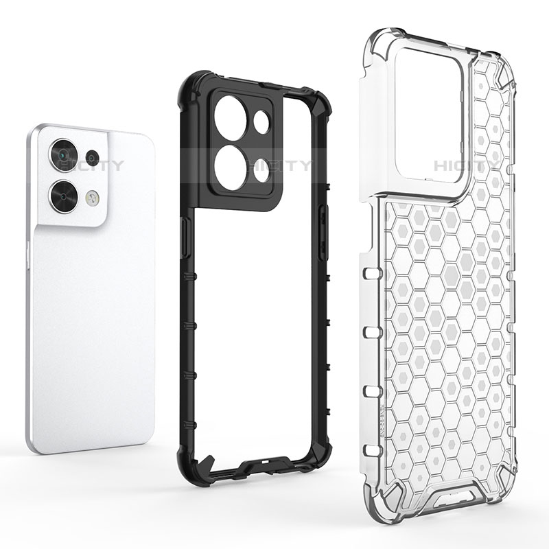 Coque Rebord Contour Silicone et Vitre Transparente Housse Etui 360 Degres AM1 pour Oppo Reno8 5G Plus