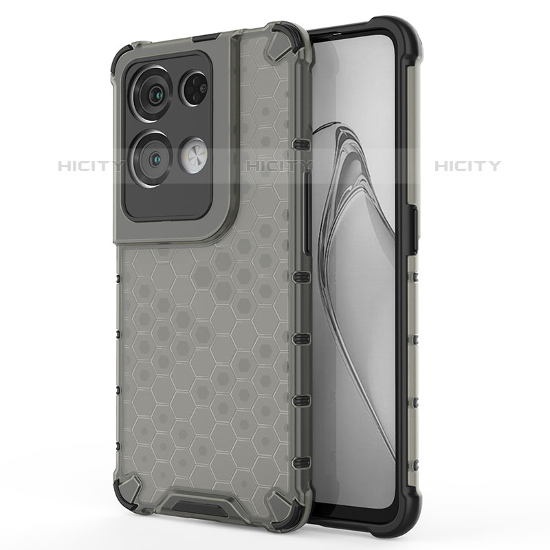 Coque Rebord Contour Silicone et Vitre Transparente Housse Etui 360 Degres AM1 pour Oppo Reno8 Pro+ Plus 5G Noir Plus