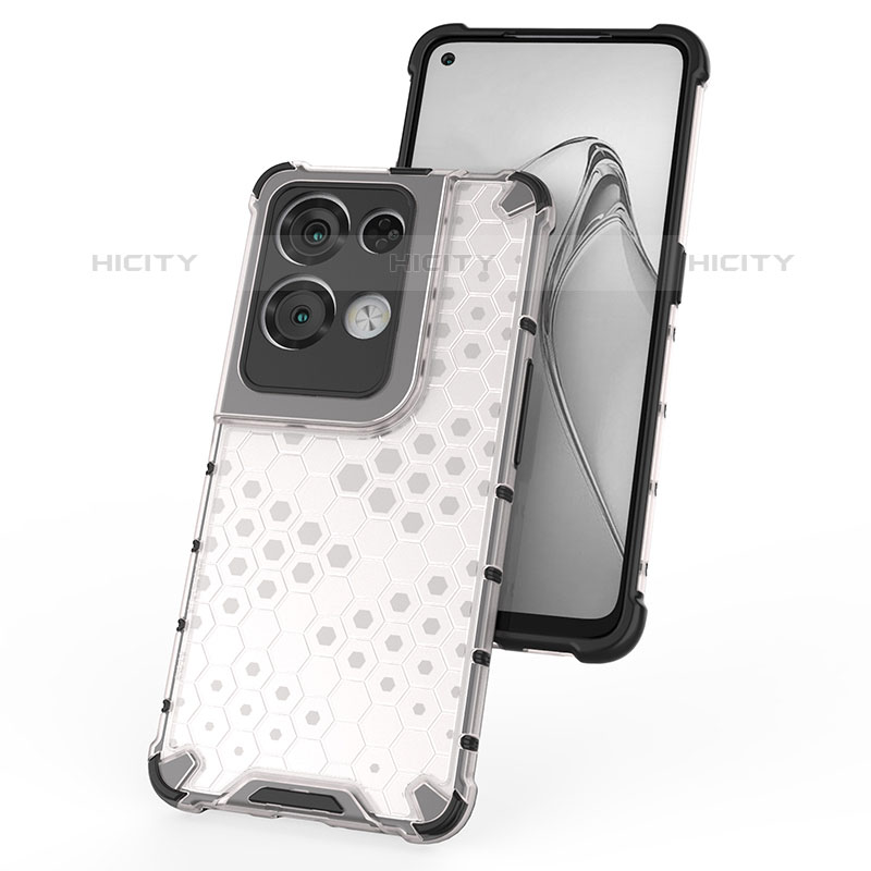 Coque Rebord Contour Silicone et Vitre Transparente Housse Etui 360 Degres AM1 pour Oppo Reno8 Pro+ Plus 5G Plus