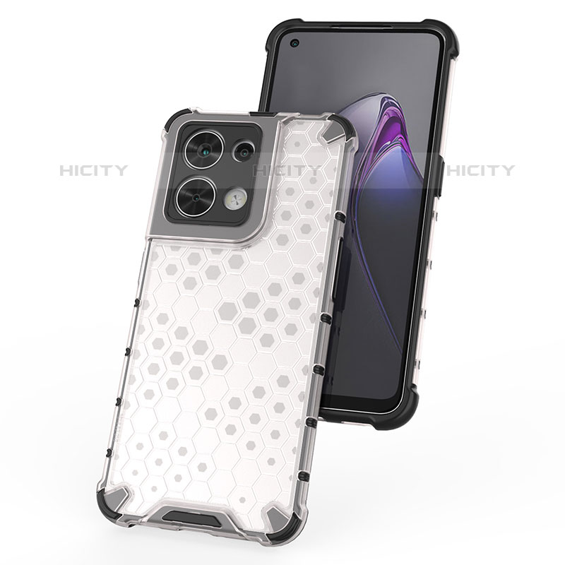 Coque Rebord Contour Silicone et Vitre Transparente Housse Etui 360 Degres AM1 pour Oppo Reno9 5G Plus