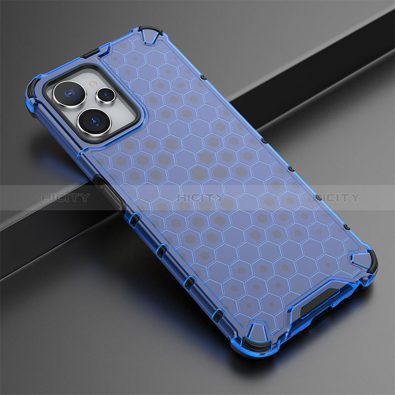 Coque Rebord Contour Silicone et Vitre Transparente Housse Etui 360 Degres AM1 pour Realme 10 5G Bleu Plus