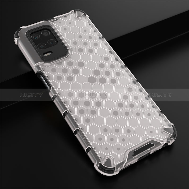 Coque Rebord Contour Silicone et Vitre Transparente Housse Etui 360 Degres AM1 pour Realme 8 5G Plus