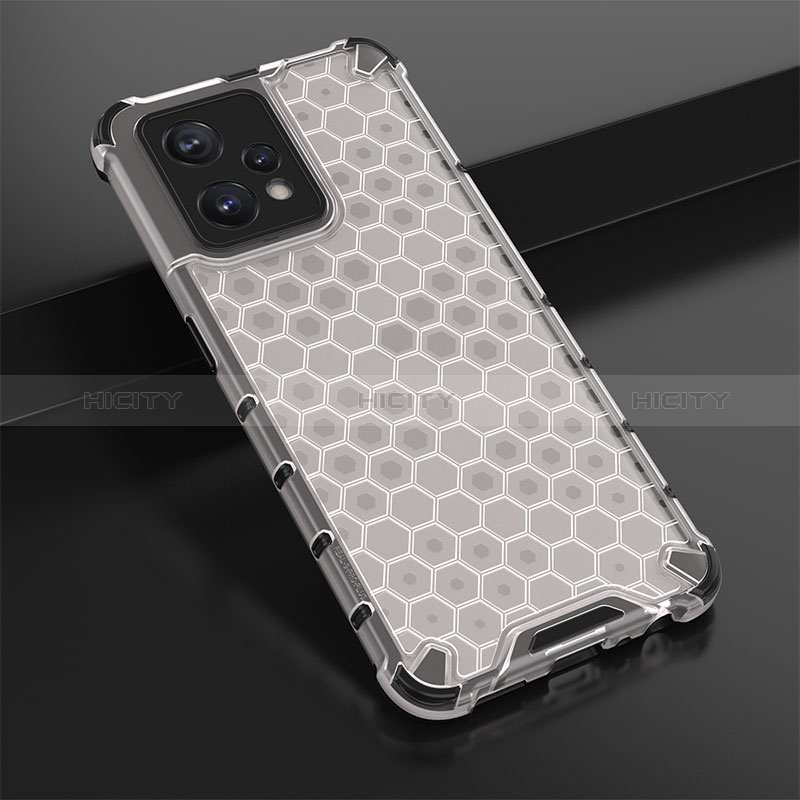 Coque Rebord Contour Silicone et Vitre Transparente Housse Etui 360 Degres AM1 pour Realme 9 4G Blanc Plus