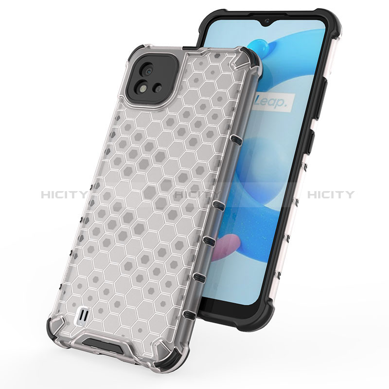 Coque Rebord Contour Silicone et Vitre Transparente Housse Etui 360 Degres AM1 pour Realme C11 (2021) Plus