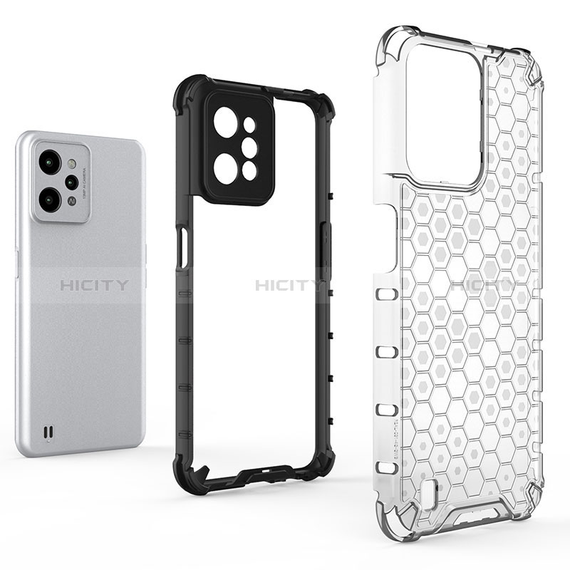 Coque Rebord Contour Silicone et Vitre Transparente Housse Etui 360 Degres AM1 pour Realme C31 Plus