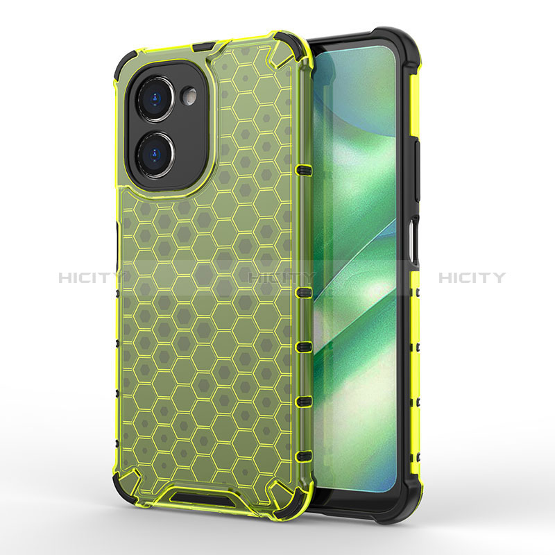 Coque Rebord Contour Silicone et Vitre Transparente Housse Etui 360 Degres AM1 pour Realme C33 (2023) Vert Plus