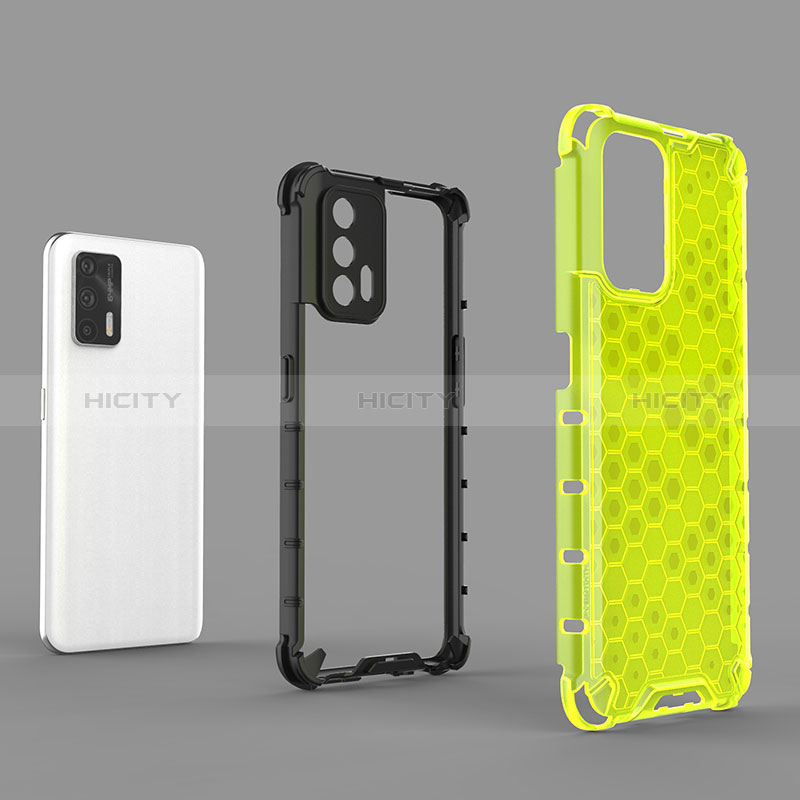 Coque Rebord Contour Silicone et Vitre Transparente Housse Etui 360 Degres AM1 pour Realme GT Master 5G Plus