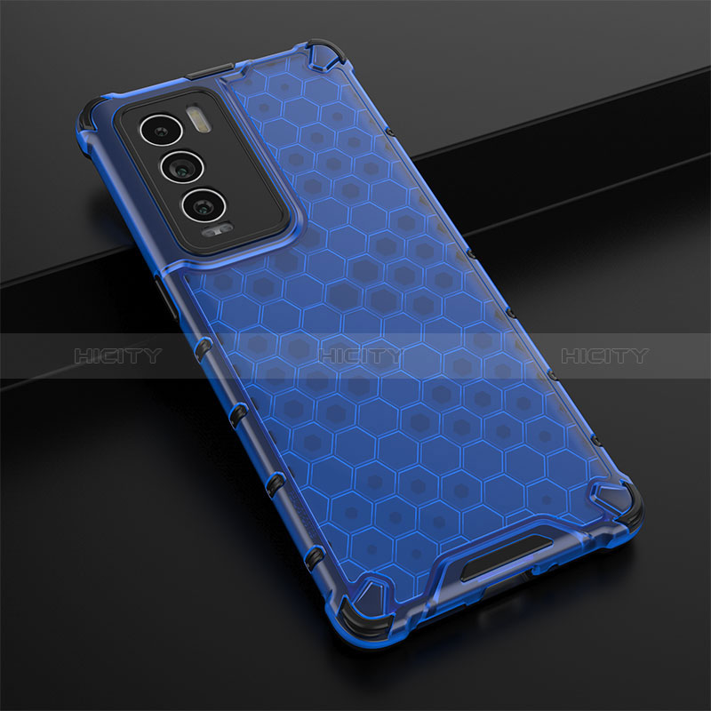 Coque Rebord Contour Silicone et Vitre Transparente Housse Etui 360 Degres AM1 pour Realme GT Master Explorer 5G Bleu Plus